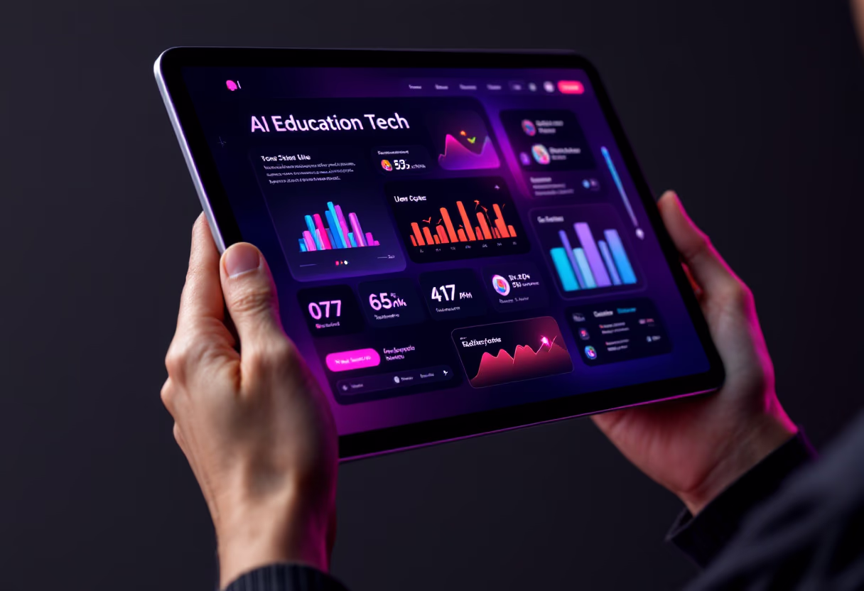 [interface] image of software interface on a tablet (for a ai education tech company)