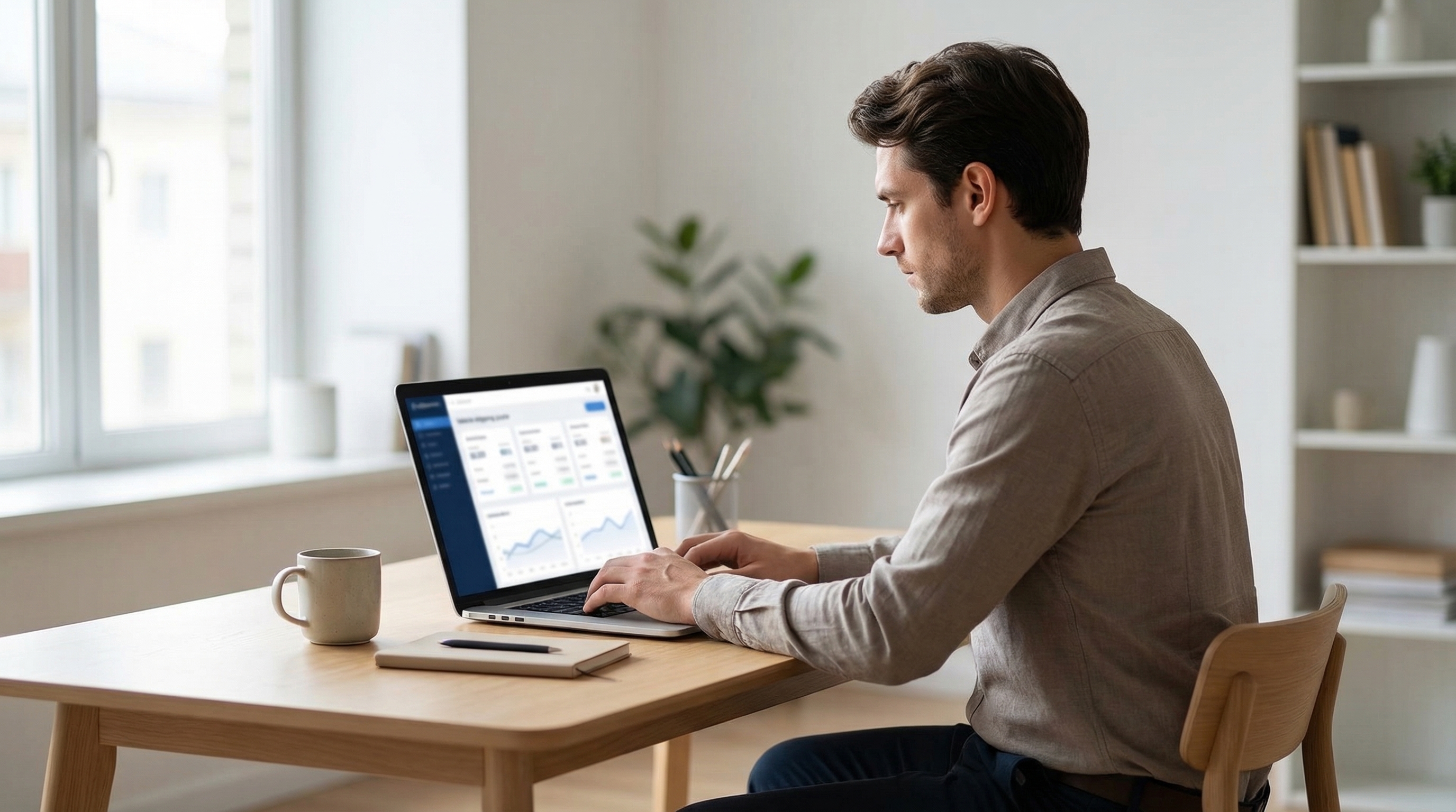 person reviewing multiple car shipping quotes on a laptop while researching auto transport options
