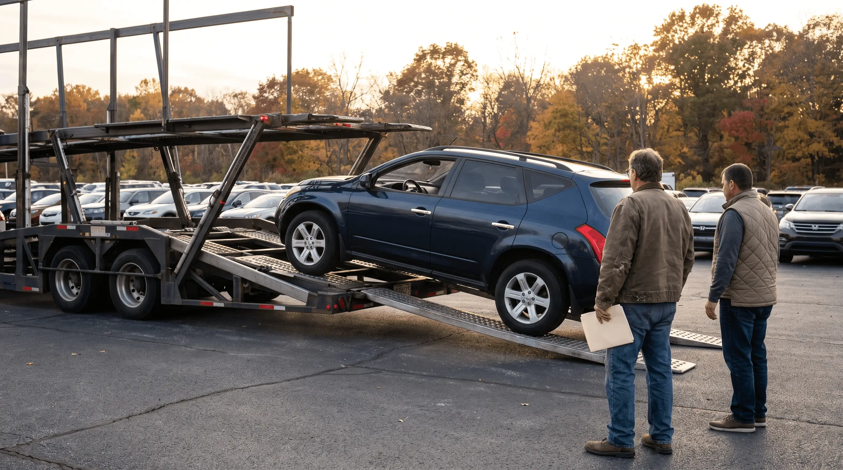 New York sales tax, the DTF-820 nonresident test and the 30-day in-transit permit, in order, for buyers who will register the car in another state.