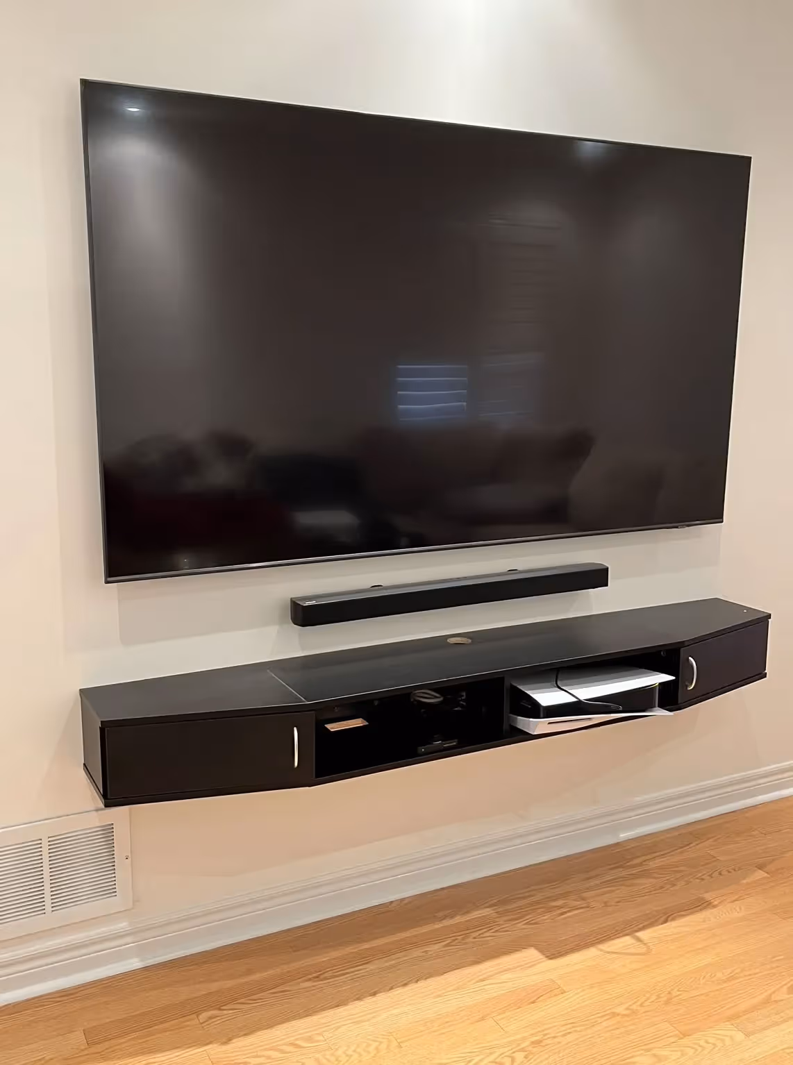 A television installation for a Vaughan home.
