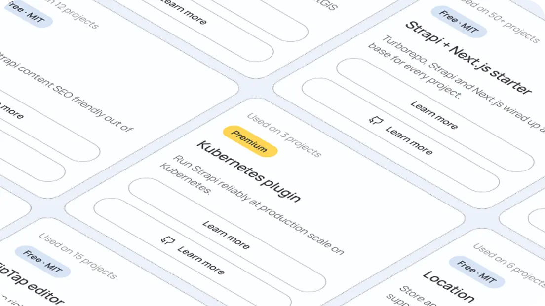 Notum open-source Strapi plugins and starters