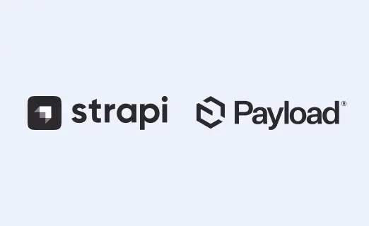 Strapi and Payload logo