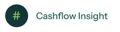 Logo with green hash symbol in a dark circle next to the text 'Cashflow Insight'.