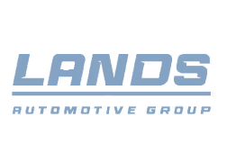 Lands Automotive Group logo in blue and gray, representing AmSPA automotive services