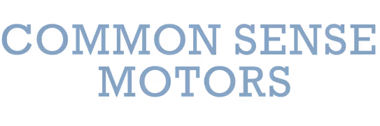 Common Sense Motors logo in blue, representing AmSPA automotive branding