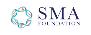 SMA Foundation logo with a circular DNA strand icon to the left of the text.