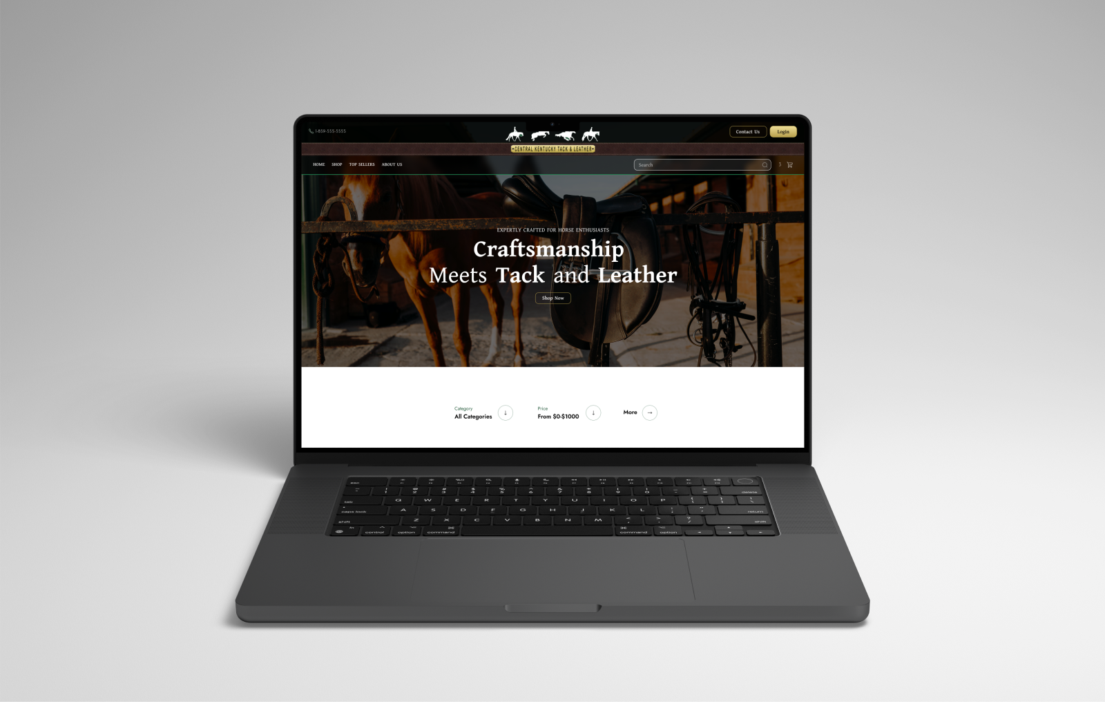 A case study preview image mockup of a the Sellrly website on a laptop screen