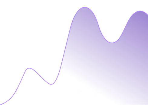 Abstract purple wave shape with smooth curves on a black background.