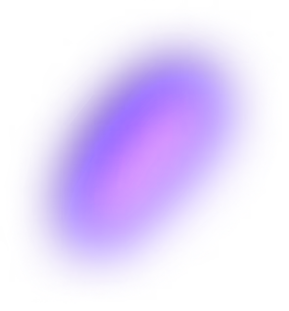 Abstract smooth purple oval shape with gradient lighting and soft blurred edges.