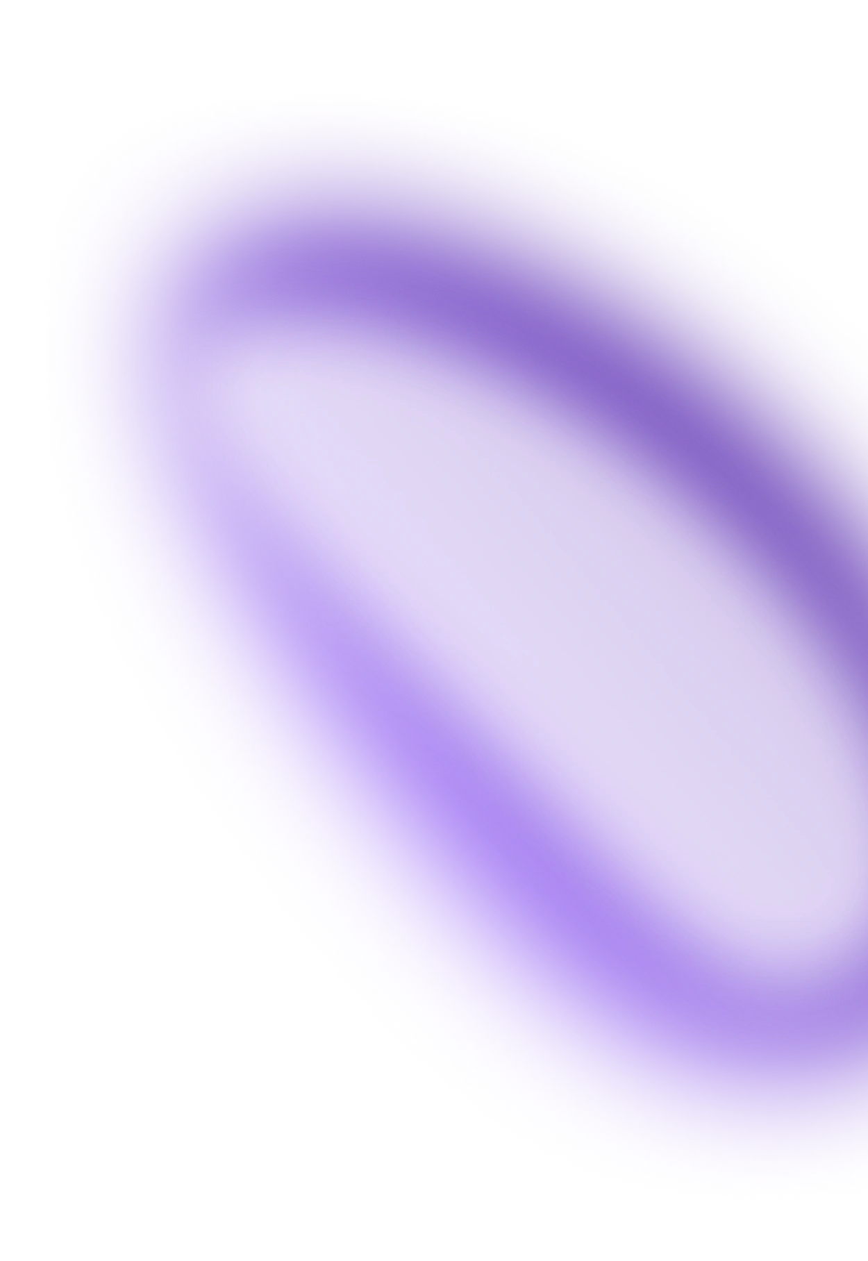 Purple glowing oval blur with a bright center on a black background.