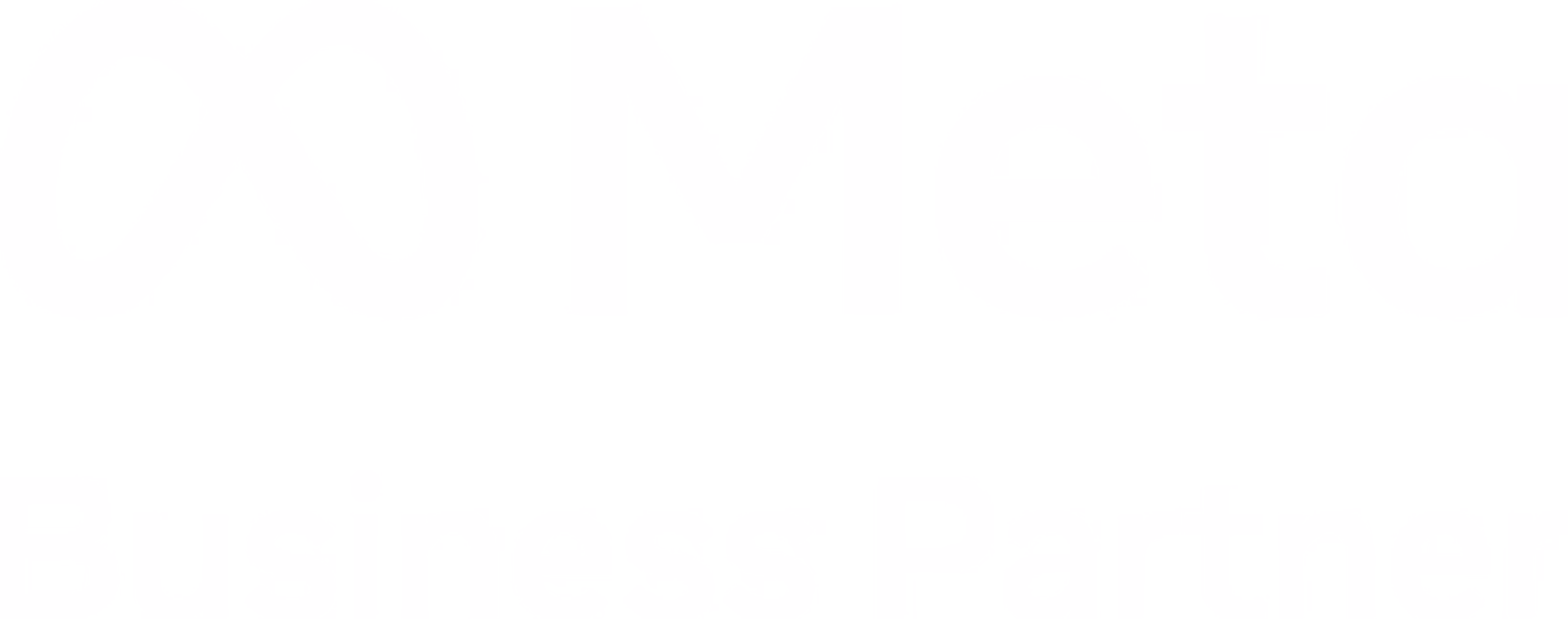Meta Business Partner logo in white on a transparent background.