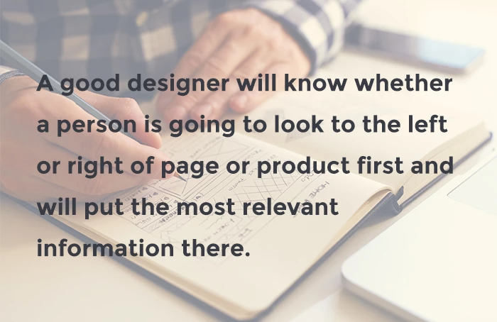 A good graphic designer knows how to lay things out.