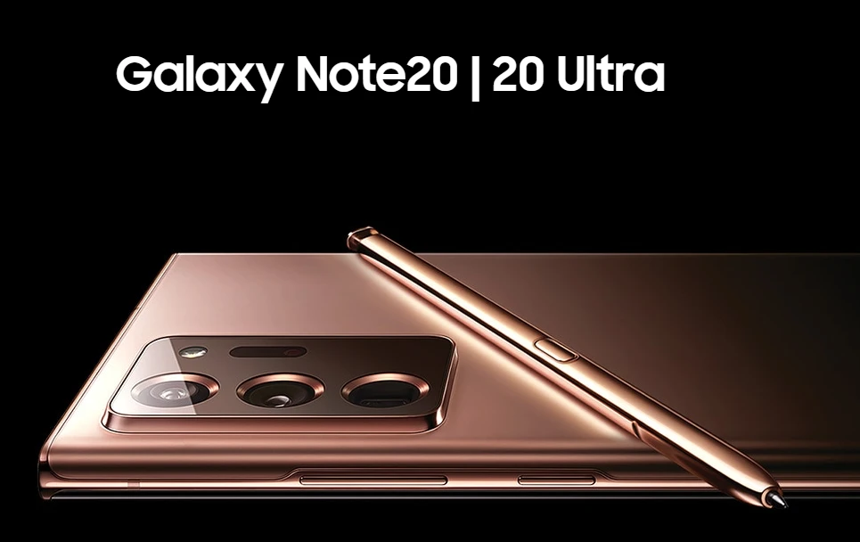 Bold typography on Samsung site