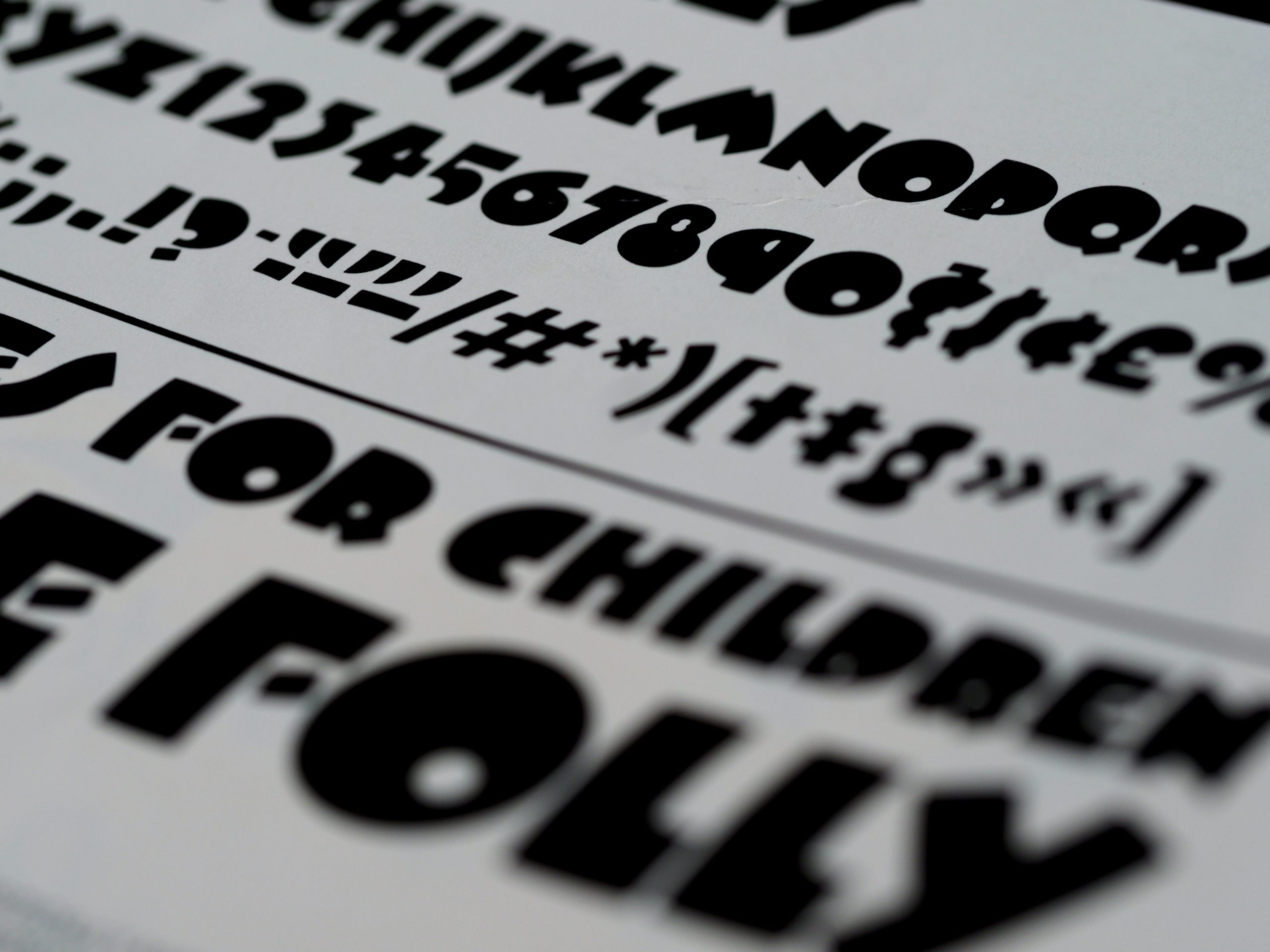 Emotive and quirky typography