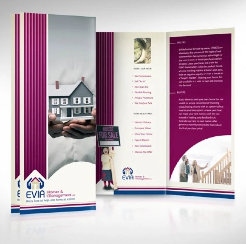 A company’s brochure print design