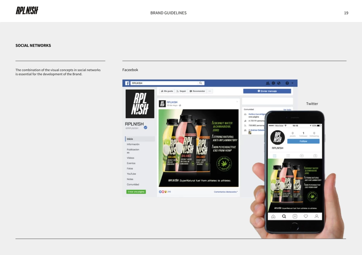 Social media templates design for brand guideline