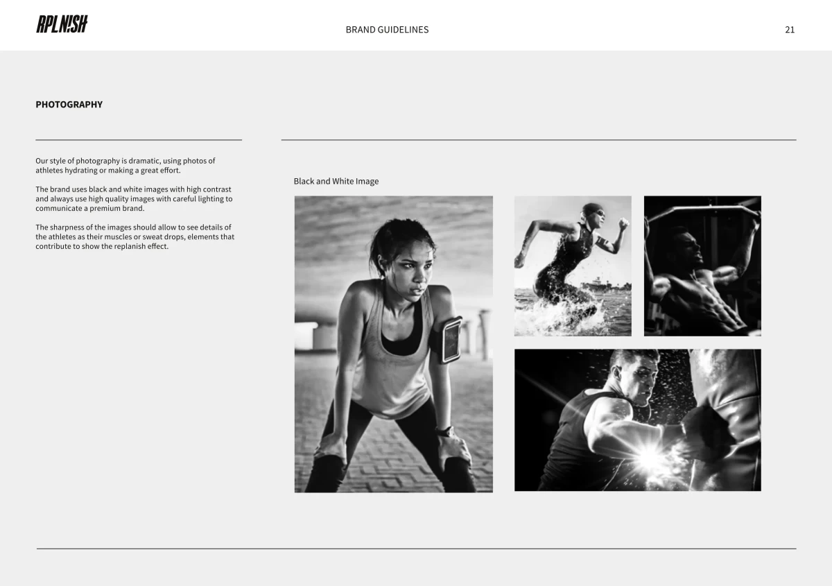 Photography guidelines for brand style guideline