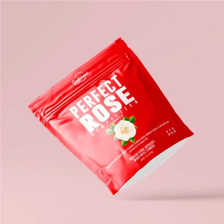 Red packaging design for fertilizer done by The NetMen Corp