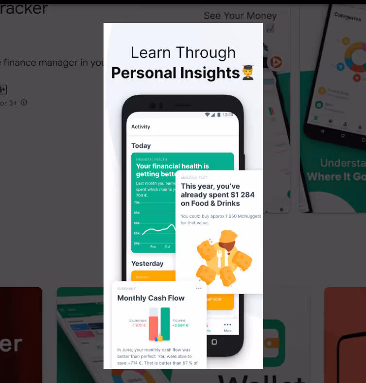 Insights Feature in Budgeting app_netbramha
