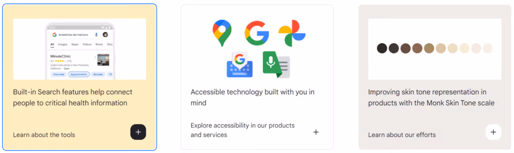 Inclusive design google
