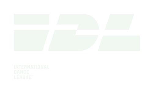 Logo of International Dance League with stylized initials IDL in white on black background.