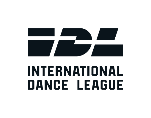 International Dance League logo with stylized abbreviation IDL above the full name.