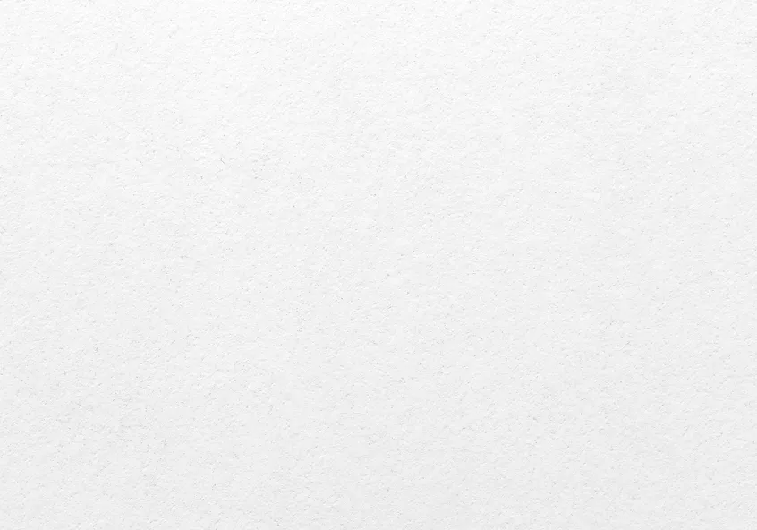 Weiße, strukturierte Papieroberfläche mit einer leichten Maserung.