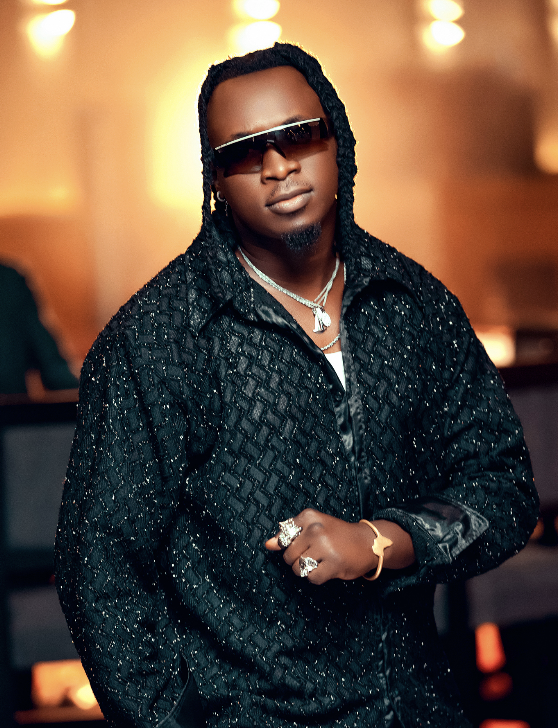 Woman in yellow jacket on a blue background