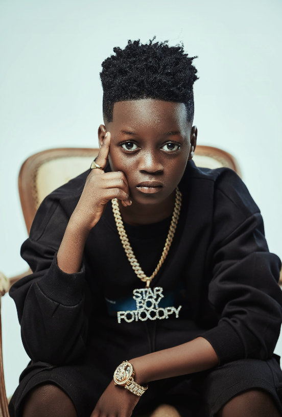 Cute girl on a purple background