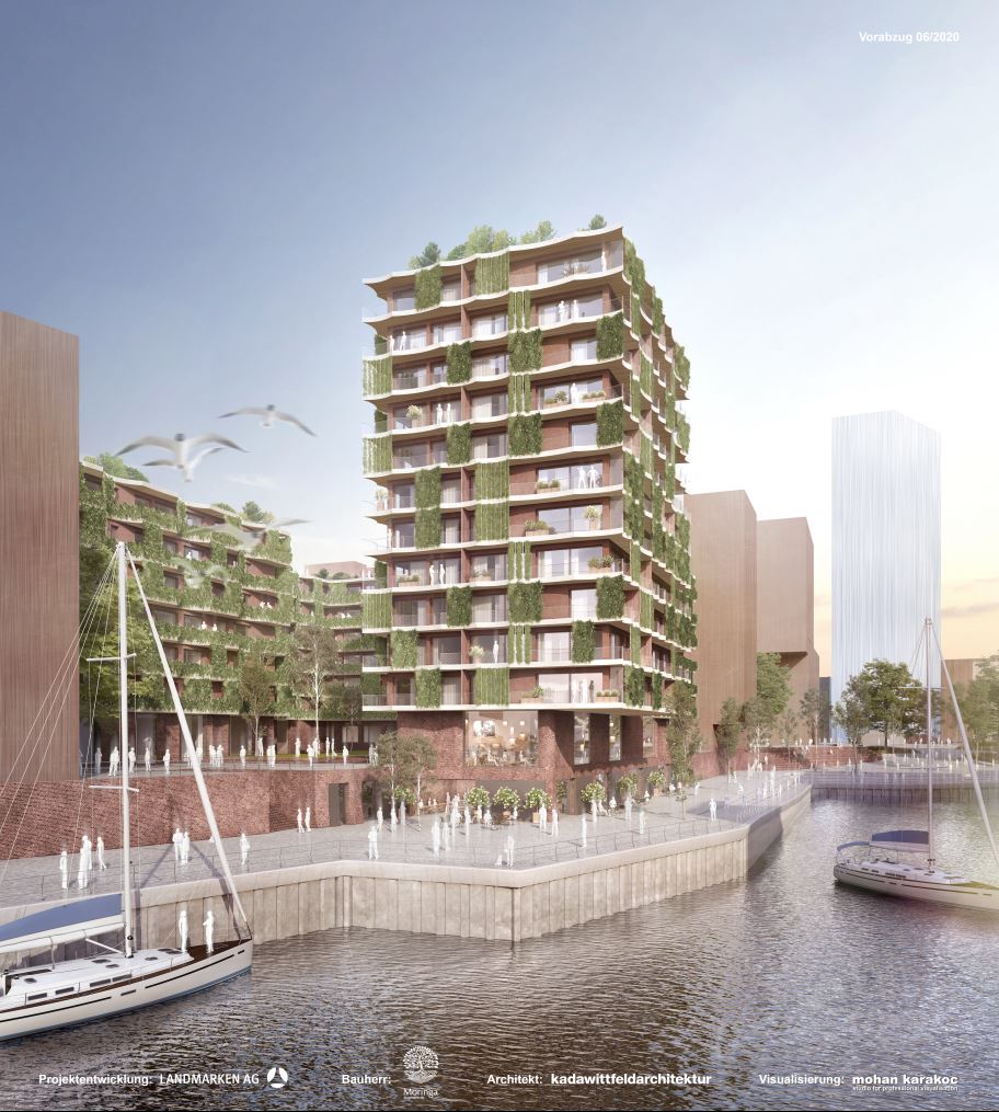 Accompanied by experts in ecological architecture. The healthiest high-rise in Hamburg and the first Cradle to Cradle residential building in Germany.