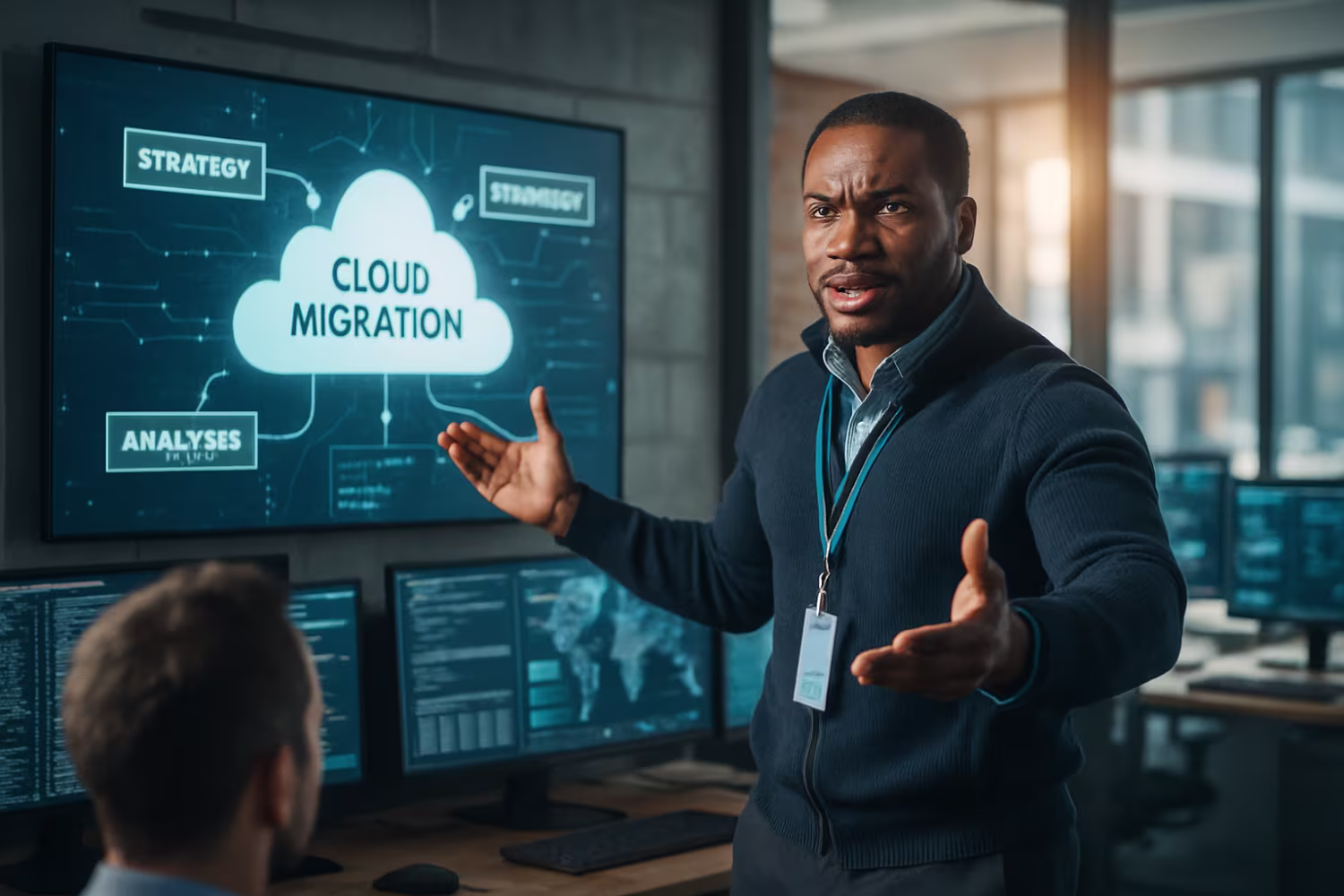 Expert Presenting Cloud Migration Solutions