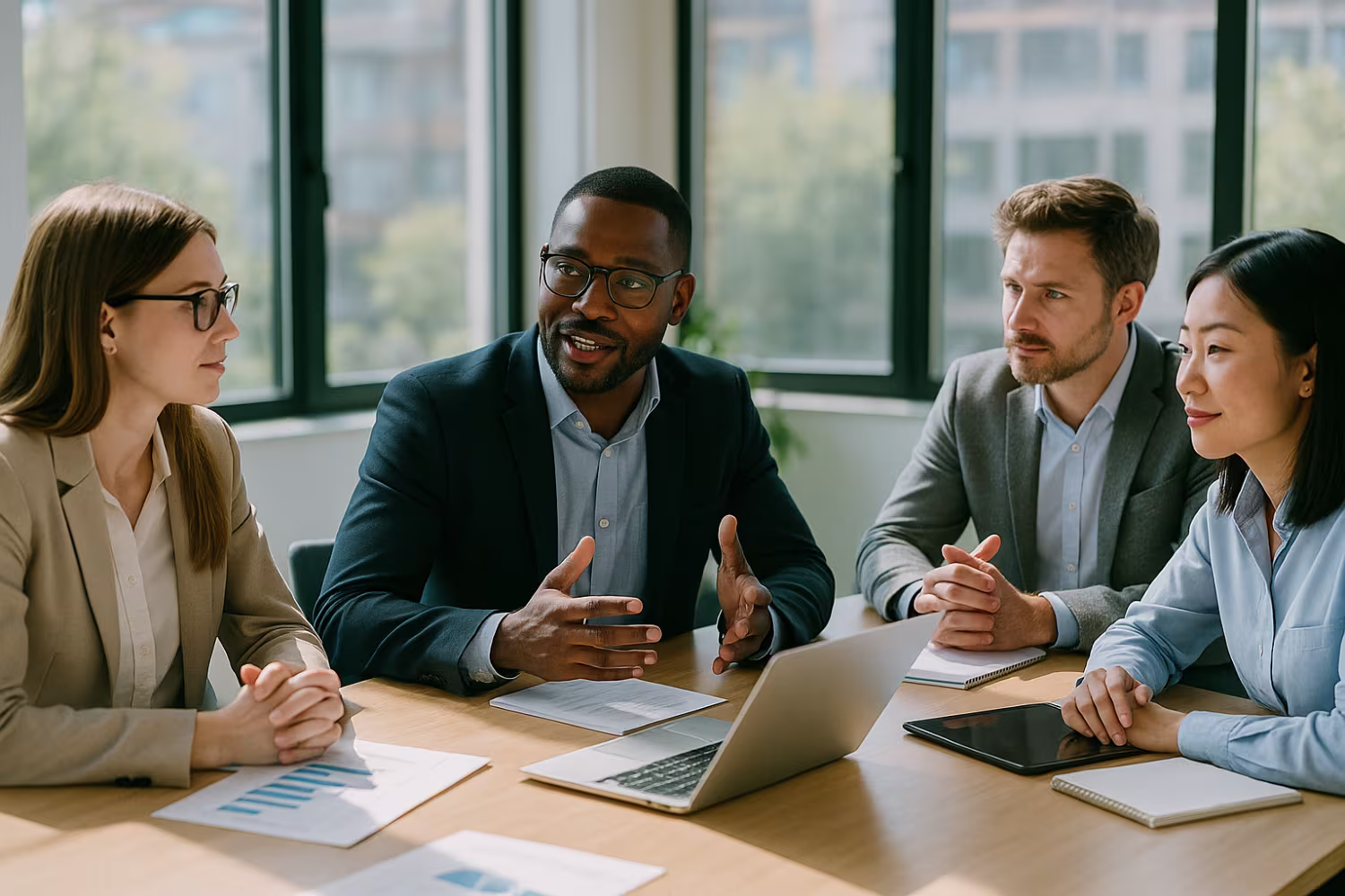 Diverse professionals discussing virtual CIO cost