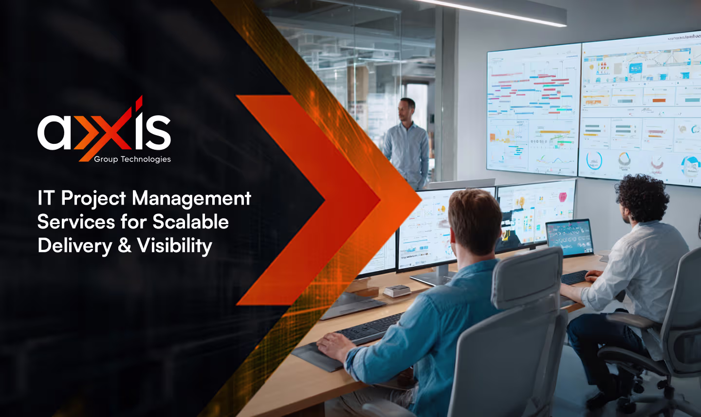 IT security agent working on his powerhouse software.