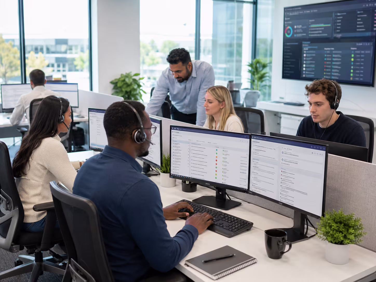 Diverse IT helpdesk outsourcing team