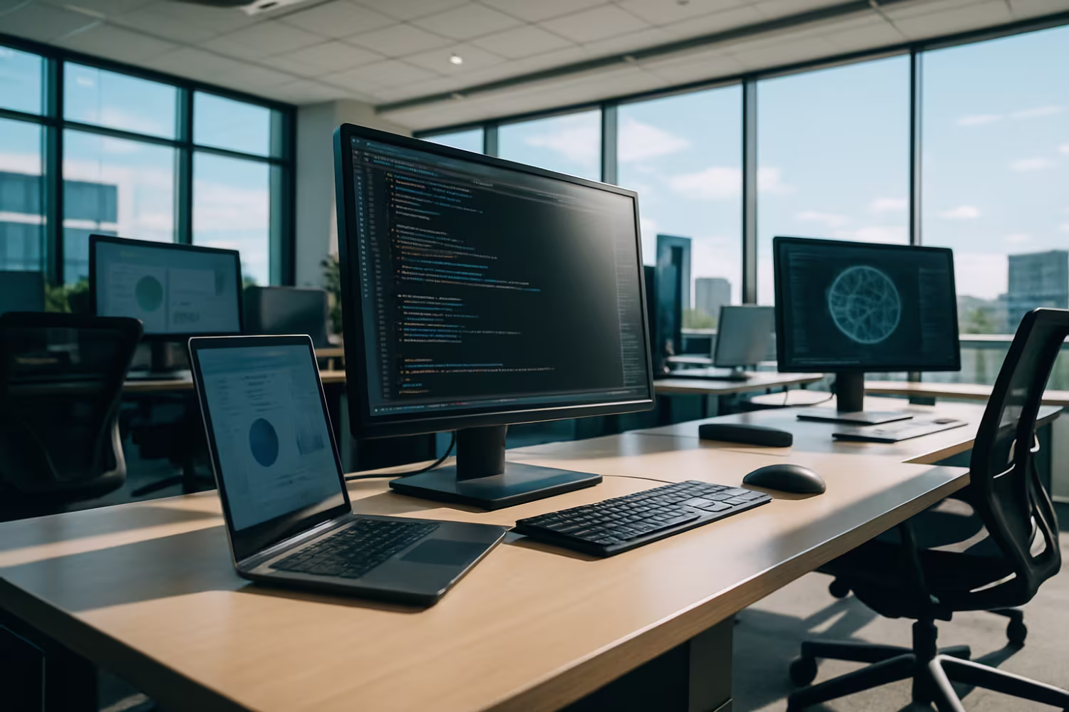 Modern high-tech best IT company office