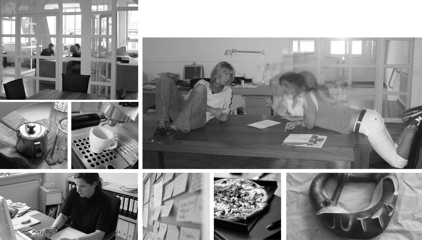 Tauschgeschäft für Büro-Equipment: Kopierer, Stühle und Technik für die junge Agentur.