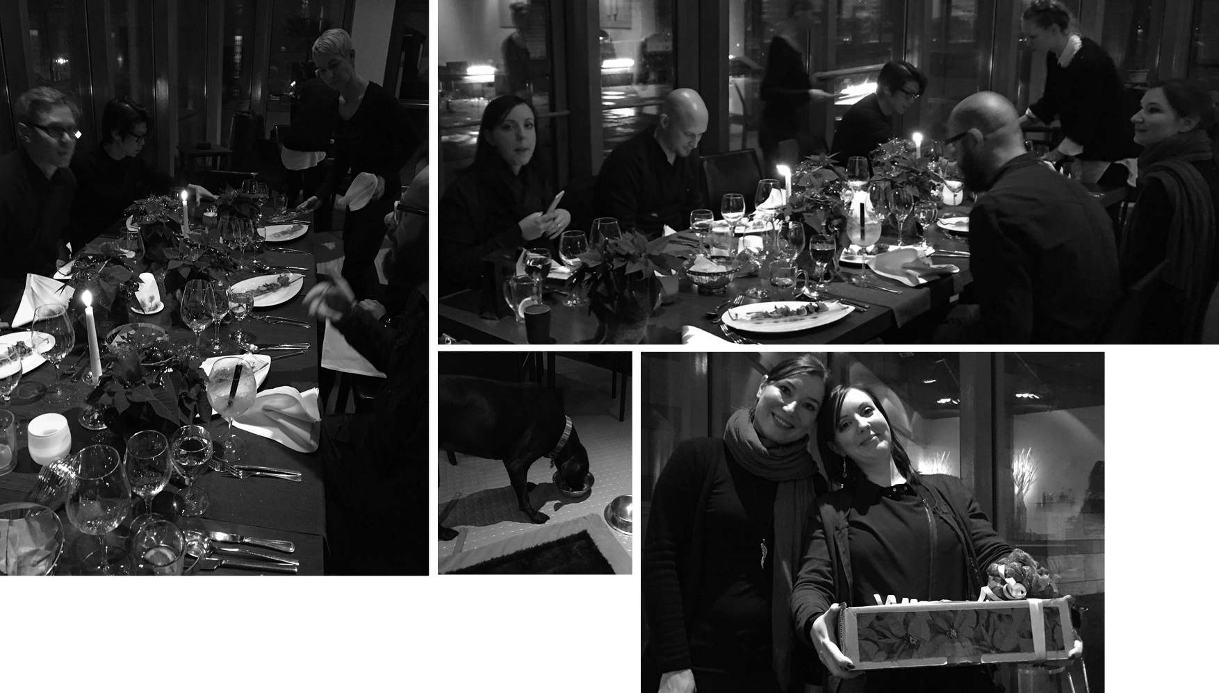 Team beim gemeinsamen Basteln, Packen und Vorbereiten der Duftmailings kurz vor Weihnachten.