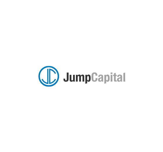 Jump Capital logo with stylized blue circular icon and black and gray text.