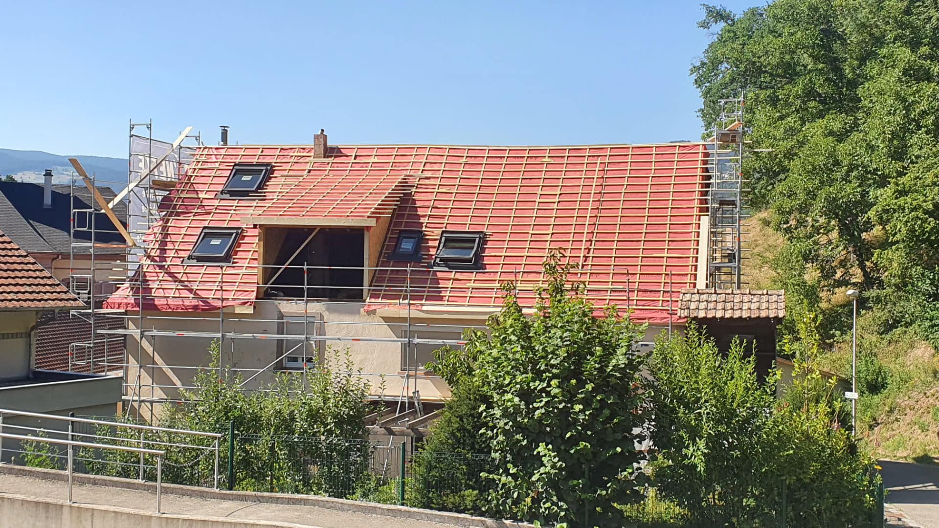 installation de plusieurs velux en alsace