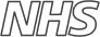 NHS logo in black outline.