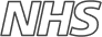 NHS logo in black outline.