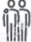 Icon showing a tall figure comforting a smaller nervous figure with a worried expression.
