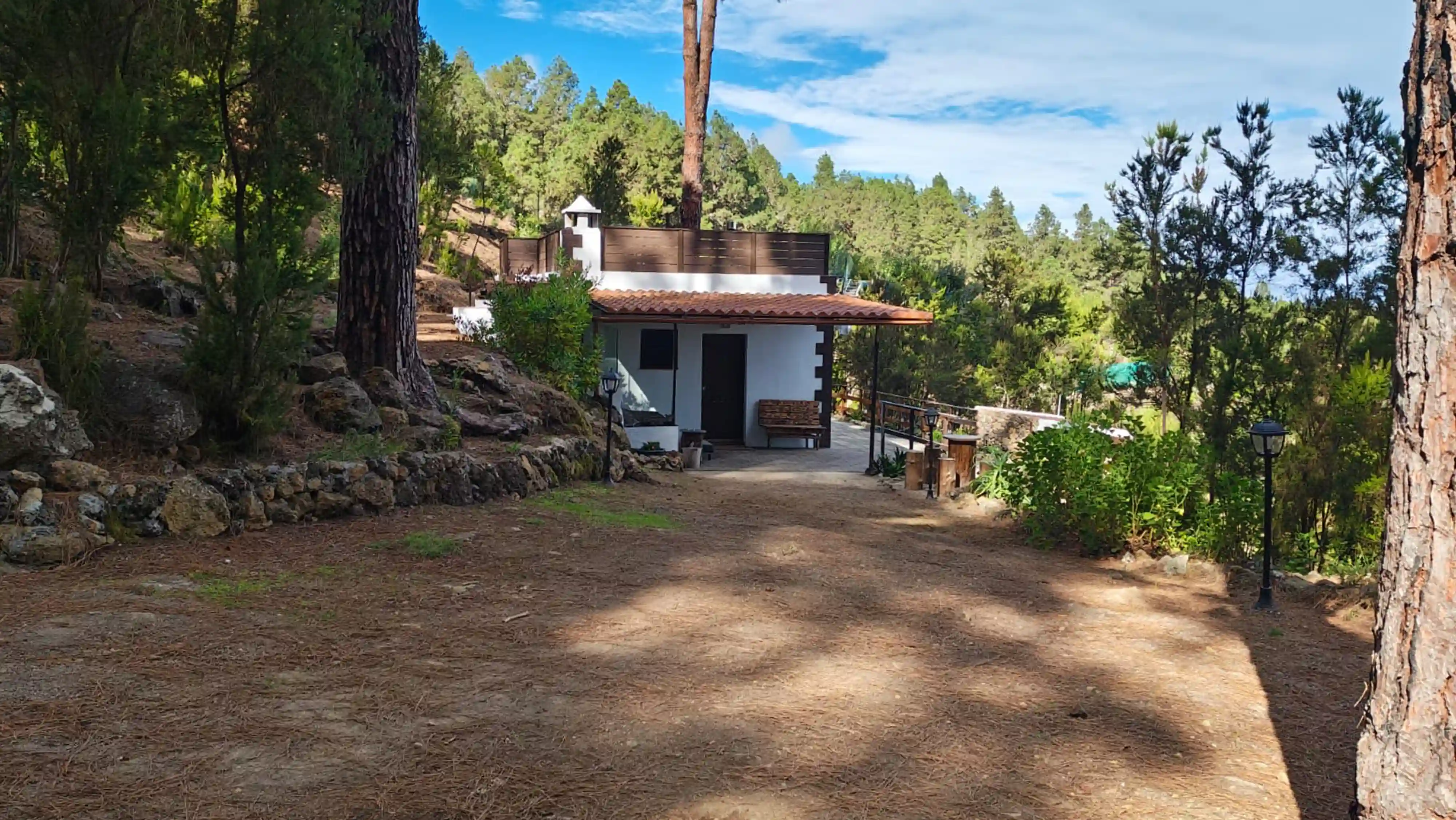 Außenansicht der Finca Valerio in ruhiger Naturlage