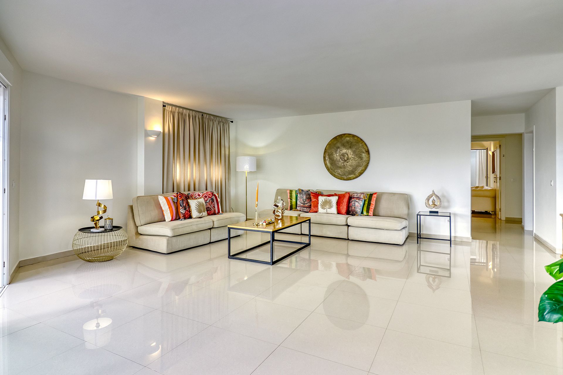 Gemütliches Wohnzimmer der Villa Ginevra