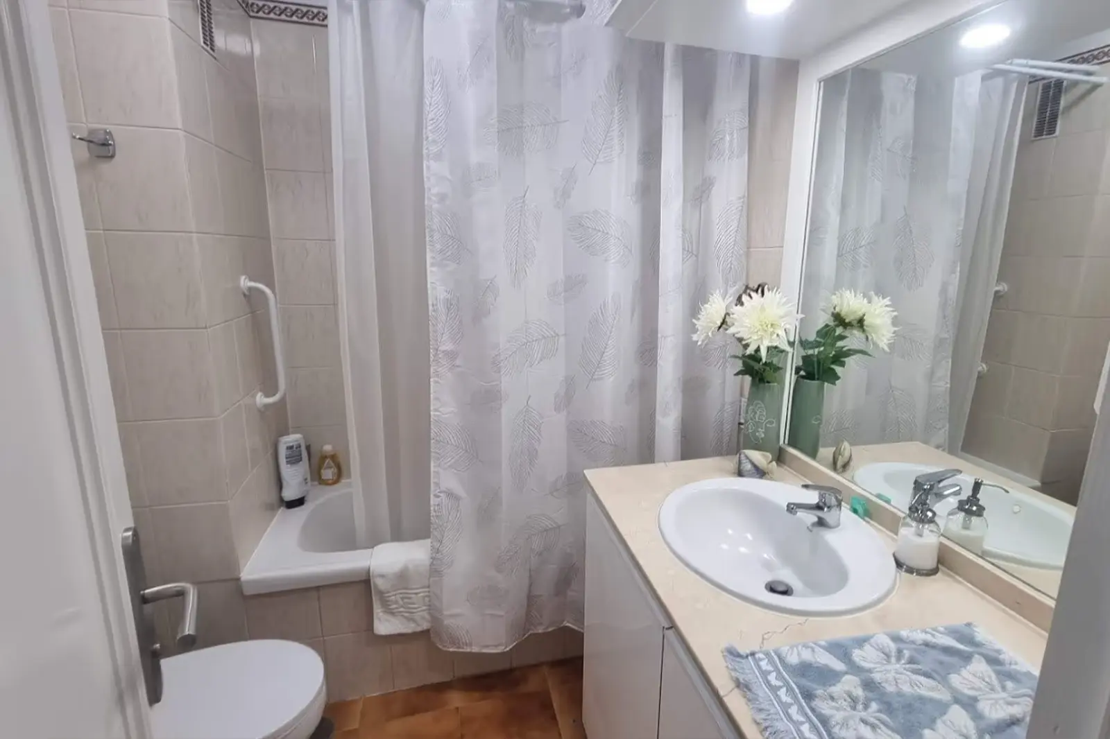 Badezimmer des Apartments