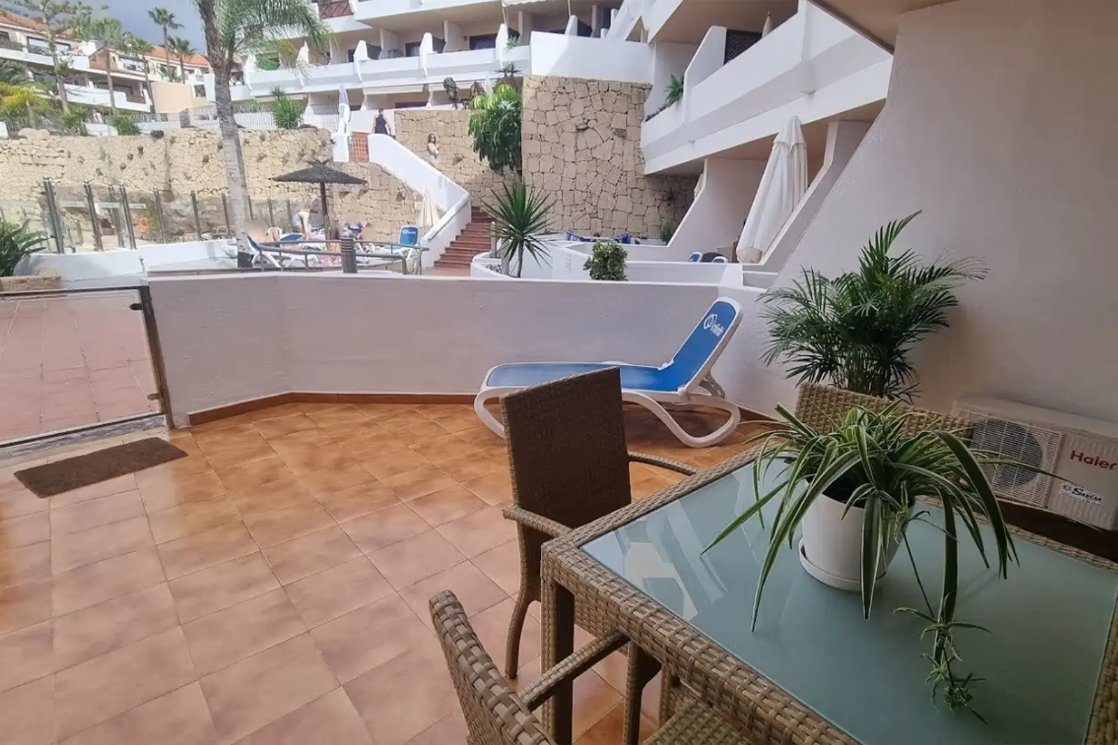 Private Terrasse des Apartments