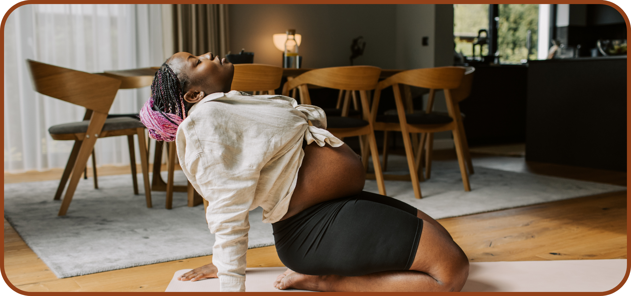 Pregnant Black mother receiving care