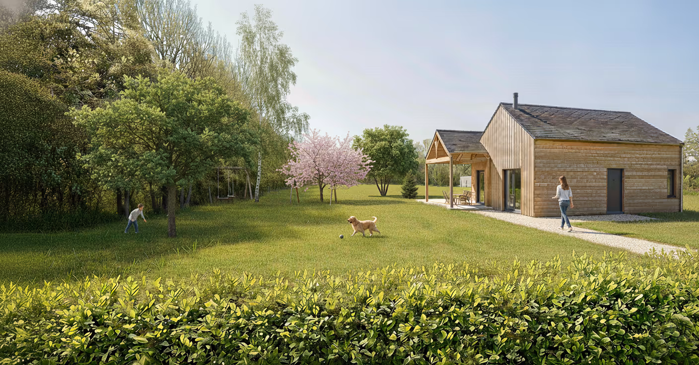 Construction d'une maison de vacances en structure bois - Gâtinais
