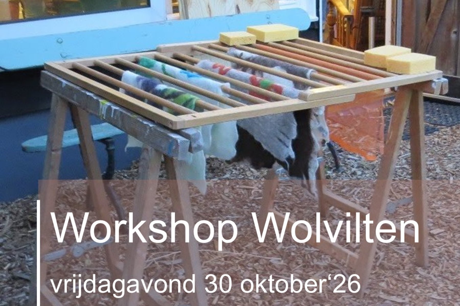 Workshop wolvilten in Atelier de Kopstoof - vrijdagavond 30 oktober '26