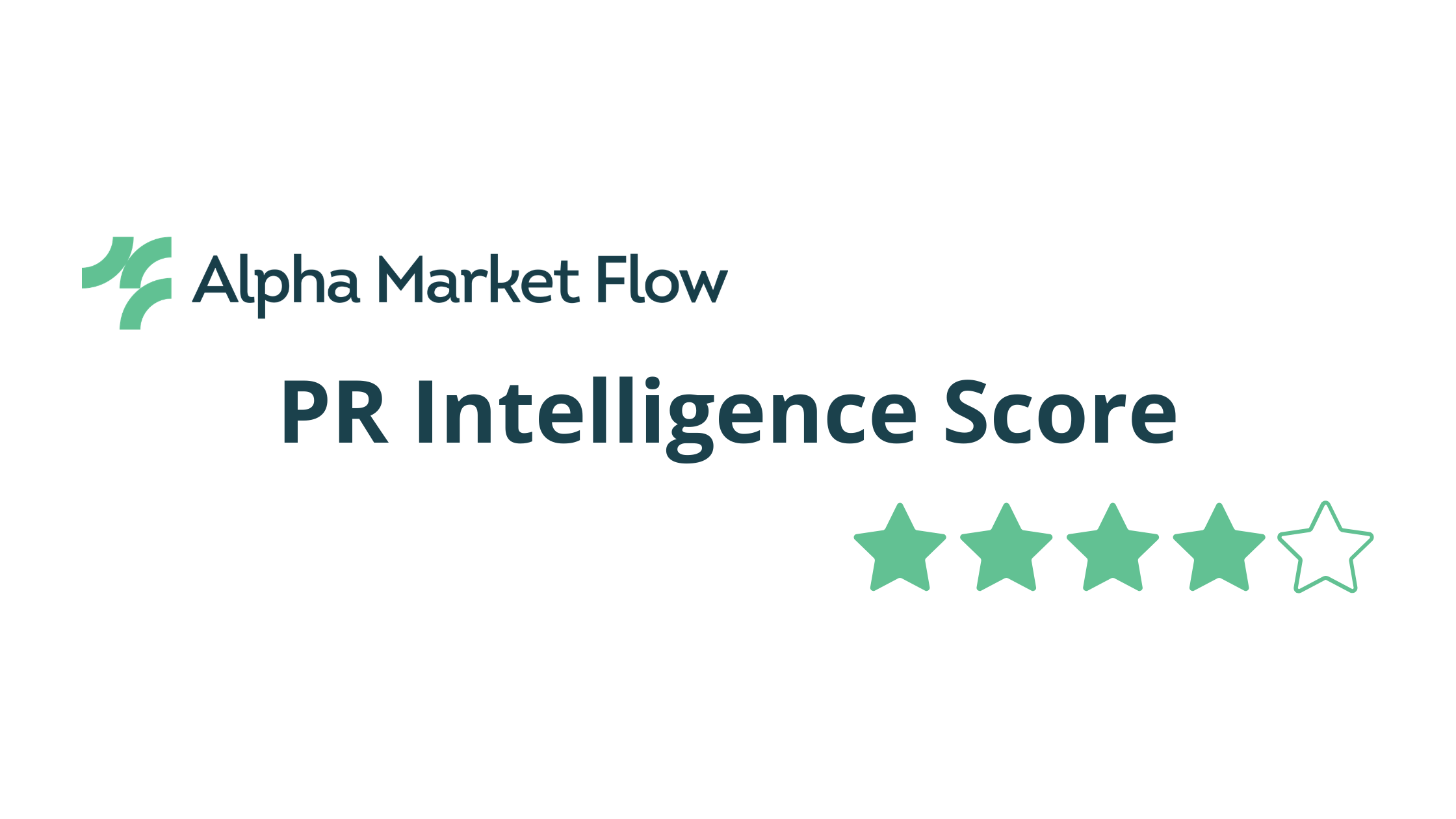 Alpha Market Flow PR Intelligence Score 